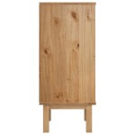 vidaXL Dulap cu sertar "OTTA", maro/gri, 45x39x90cm, lemn masiv pin