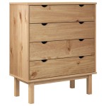 vidaXL Dulap cu sertar "OTTA", 76,5x39,5x90 cm, lemn masiv de pin vidaXL Dulap cu sertar "OTTA", 76,5x39,5x90 cm, lemn masiv de pin