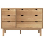vidaXL Dulap cu sertar "OTTA", 111x43x73,5 cm, lemn masiv de pin