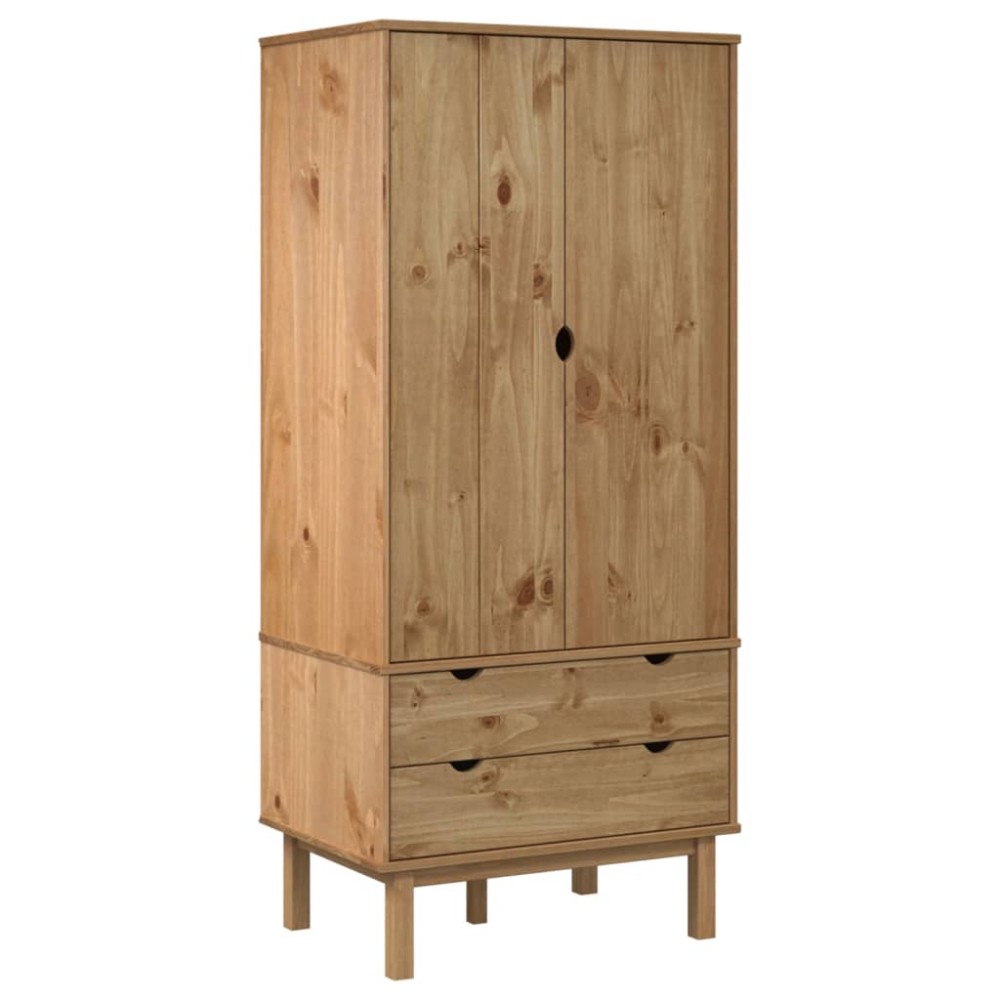 vidaXL Șifonier OTTA, 76,5x53x172 cm, lemn masiv pin