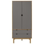 vidaXL Șifonier OTTA, maro și gri, 76,5x53x172 cm, lemn masiv pin vidaXL Șifonier OTTA, maro și gri, 76,5x53x172 cm, lemn masiv pin
