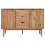 vidaXL Servantă OTTA, 113,5x43x73 cm, lemn masiv de pin vidaXL Servantă OTTA, 113,5x43x73 cm, lemn masiv de pin