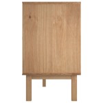 vidaXL Servantă OTTA, maro și gri, 113,5x43x73 cm, lemn masiv de pin