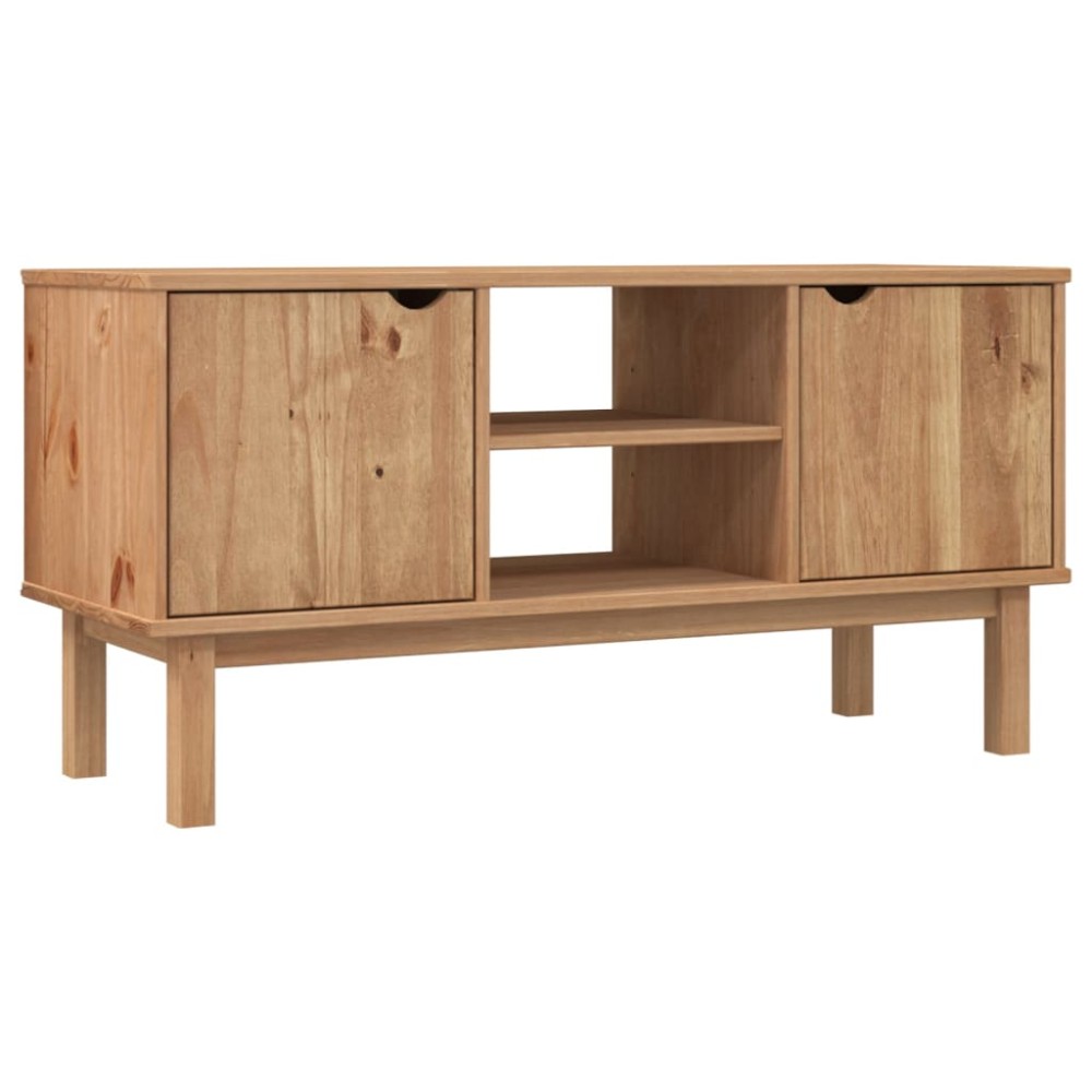 vidaXL Dulap TV "OTTA", 113,5x43x57 cm, lemn masiv de pin