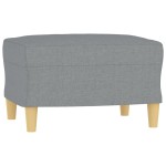 vidaXL Taburet, gri deschis, 60x50x41 cm, material textil vidaXL Taburet, gri deschis, 60x50x41 cm, material textil