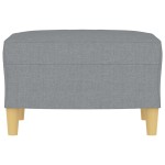 vidaXL Taburet, gri deschis, 60x50x41 cm, material textil vidaXL Taburet, gri deschis, 60x50x41 cm, material textil