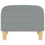 vidaXL Taburet, gri deschis, 60x50x41 cm, material textil vidaXL Taburet, gri deschis, 60x50x41 cm, material textil