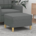 vidaXL Taburet, gri închis, 60x50x41 cm, material textil vidaXL Taburet, gri închis, 60x50x41 cm, material textil