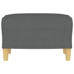 vidaXL Taburet, gri închis, 60x50x41 cm, material textil vidaXL Taburet, gri închis, 60x50x41 cm, material textil