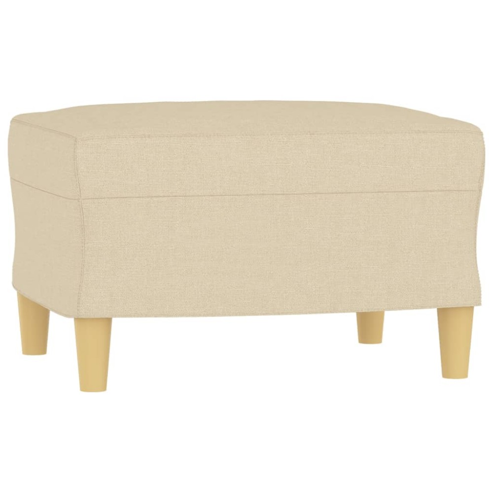 vidaXL Taburet, crem, 60x50x41 cm, material textil