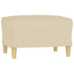vidaXL Taburet, crem, 60x50x41 cm, material textil vidaXL Taburet, crem, 60x50x41 cm, material textil