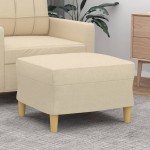 vidaXL Taburet, crem, 60x50x41 cm, material textil vidaXL Taburet, crem, 60x50x41 cm, material textil