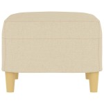 vidaXL Taburet, crem, 60x50x41 cm, material textil vidaXL Taburet, crem, 60x50x41 cm, material textil