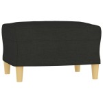 vidaXL Taburet, negru, 60x50x41 cm, material textil vidaXL Taburet, negru, 60x50x41 cm, material textil