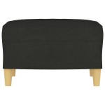 vidaXL Taburet, negru, 60x50x41 cm, material textil vidaXL Taburet, negru, 60x50x41 cm, material textil
