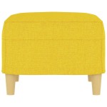 vidaXL Taburet, galben deschis, 60x50x41 cm, material textil vidaXL Taburet, galben deschis, 60x50x41 cm, material textil