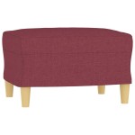 vidaXL Taburet, roșu vin, 60x50x41 cm, material textil