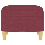 vidaXL Taburet, roșu vin, 60x50x41 cm, material textil