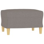 vidaXL Taburet, gri taupe, 60x50x41 cm, material textil vidaXL Taburet, gri taupe, 60x50x41 cm, material textil