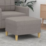 vidaXL Taburet, gri taupe, 60x50x41 cm, material textil vidaXL Taburet, gri taupe, 60x50x41 cm, material textil
