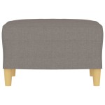 vidaXL Taburet, gri taupe, 60x50x41 cm, material textil vidaXL Taburet, gri taupe, 60x50x41 cm, material textil