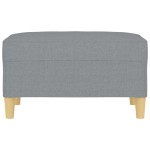 vidaXL Taburet, gri deschis, 70x55x41 cm, material textil vidaXL Taburet, gri deschis, 70x55x41 cm, material textil