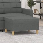 vidaXL Taburet, gri închis, 70x55x41 cm, material textil vidaXL Taburet, gri închis, 70x55x41 cm, material textil