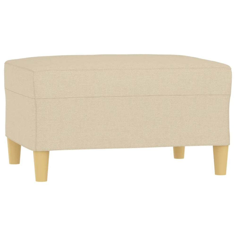 vidaXL Taburet, crem, 70x55x41 cm, material textil