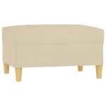 vidaXL Taburet, crem, 70x55x41 cm, material textil vidaXL Taburet, crem, 70x55x41 cm, material textil