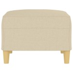 vidaXL Taburet, crem, 70x55x41 cm, material textil vidaXL Taburet, crem, 70x55x41 cm, material textil