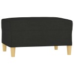 vidaXL Taburet, negru, 70x55x41 cm, material textil vidaXL Taburet, negru, 70x55x41 cm, material textil