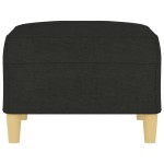 vidaXL Taburet, negru, 70x55x41 cm, material textil vidaXL Taburet, negru, 70x55x41 cm, material textil