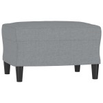 vidaXL Taburet, gri deschis, 60x50x41 cm, material textil vidaXL Taburet, gri deschis, 60x50x41 cm, material textil
