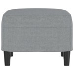 vidaXL Taburet, gri deschis, 60x50x41 cm, material textil vidaXL Taburet, gri deschis, 60x50x41 cm, material textil