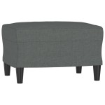 vidaXL Taburet, gri închis, 60x50x41 cm, material textil vidaXL Taburet, gri închis, 60x50x41 cm, material textil