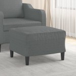 vidaXL Taburet, gri închis, 60x50x41 cm, material textil vidaXL Taburet, gri închis, 60x50x41 cm, material textil