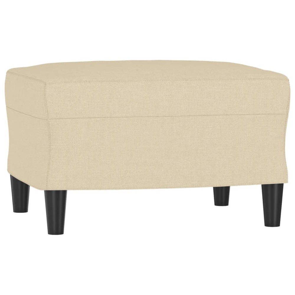 vidaXL Taburet, crem, 60x50x41 cm, material textil