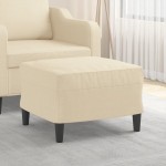 vidaXL Taburet, crem, 60x50x41 cm, material textil vidaXL Taburet, crem, 60x50x41 cm, material textil