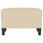 vidaXL Taburet, crem, 60x50x41 cm, material textil vidaXL Taburet, crem, 60x50x41 cm, material textil