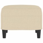 vidaXL Taburet, crem, 60x50x41 cm, material textil vidaXL Taburet, crem, 60x50x41 cm, material textil