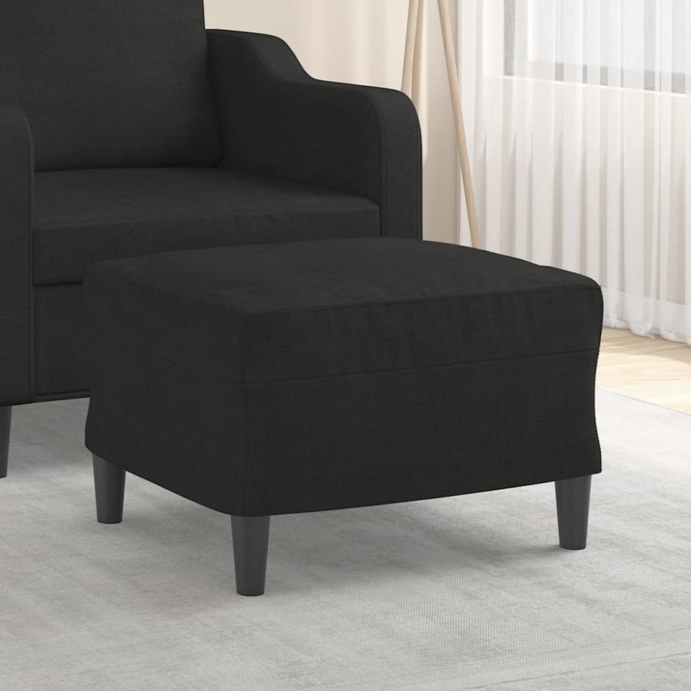 vidaXL Taburet, negru, 60x50x41 cm, material textil