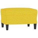 vidaXL Taburet, galben deschis, 60x50x41 cm, material textil vidaXL Taburet, galben deschis, 60x50x41 cm, material textil