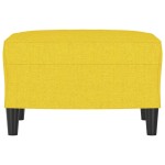 vidaXL Taburet, galben deschis, 60x50x41 cm, material textil vidaXL Taburet, galben deschis, 60x50x41 cm, material textil