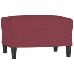 vidaXL Taburet, roșu vin, 60x50x41 cm, material textil vidaXL Taburet, roșu vin, 60x50x41 cm, material textil