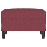 vidaXL Taburet, roșu vin, 60x50x41 cm, material textil vidaXL Taburet, roșu vin, 60x50x41 cm, material textil