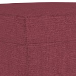 vidaXL Taburet, roșu vin, 60x50x41 cm, material textil vidaXL Taburet, roșu vin, 60x50x41 cm, material textil