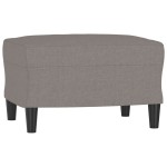 vidaXL Taburet, gri taupe, 60x50x41 cm, material textil vidaXL Taburet, gri taupe, 60x50x41 cm, material textil