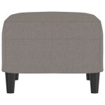 vidaXL Taburet, gri taupe, 60x50x41 cm, material textil vidaXL Taburet, gri taupe, 60x50x41 cm, material textil