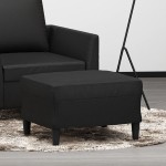 vidaXL Taburet, negru, 60x50x41 cm, piele ecologică vidaXL Taburet, negru, 60x50x41 cm, piele ecologică