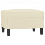 vidaXL Taburet, crem, 60x50x41 cm, piele ecologică vidaXL Taburet, crem, 60x50x41 cm, piele ecologică